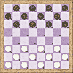 Russian Draughts: Image of the game